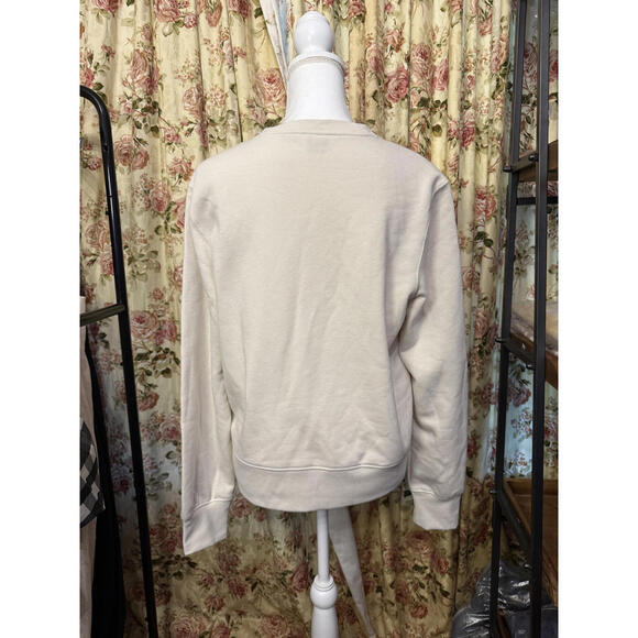 NWT! prAna Women's Fleece Crew Sweatshirt Cream Size Medium - Picture 4 of 7